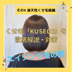 くせ毛「KUSEGE」を徹底解説・対策 その4