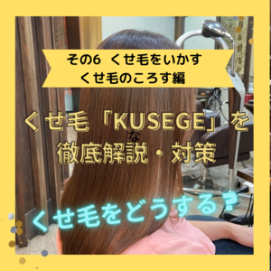 くせ毛「KUSEGE」を徹底解説・対策 その６