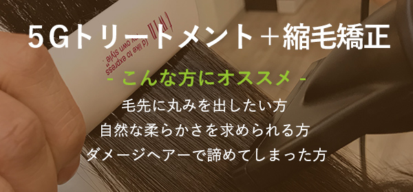 ノーアイロン縮毛矯正