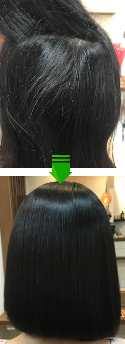 酸性縮毛矯正before_after